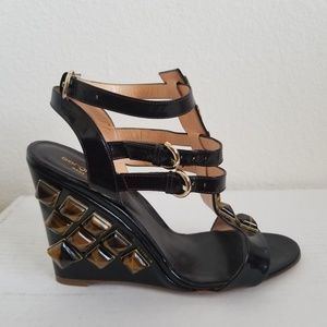 🔥Sergio Rossi Gladiator Jeweled Wedge Heel